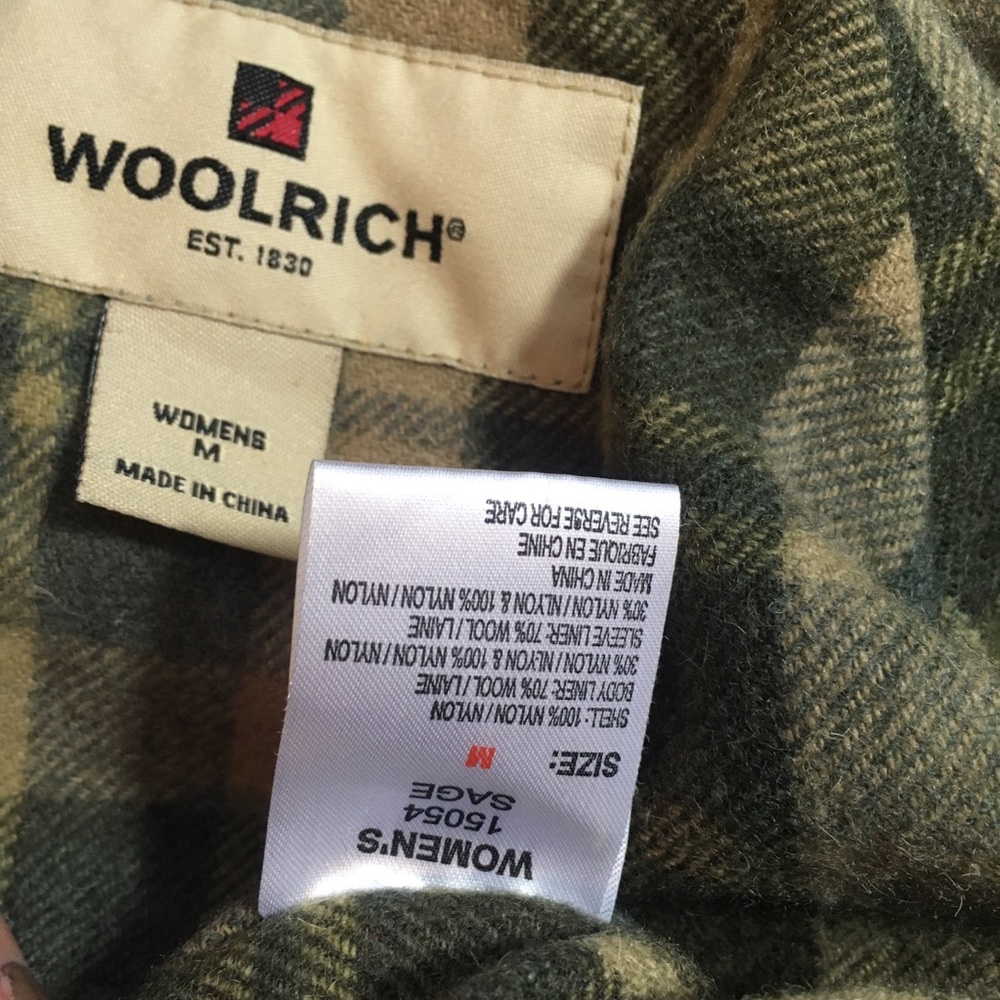 Woolrich Women's Medium Sage Green Jacket Coat - Picture 8 of 8